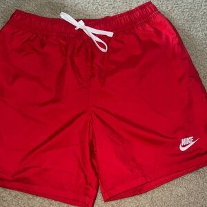Never worn red Nike shorts